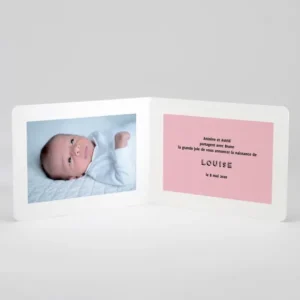 Faire-part de naissance Just simple*Faire-part Elégant Online