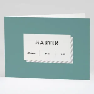 Faire-part de naissance Just simple*Faire-part Elégant Online