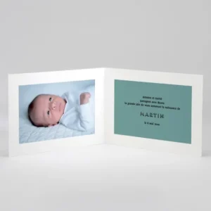 Faire-part de naissance Just simple*Faire-part Elégant Online