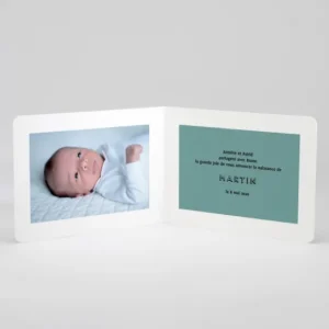 Faire-part de naissance Just simple*Faire-part Elégant Online