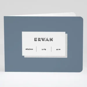 Faire-part de naissance Just simple*Faire-part Elégant Online