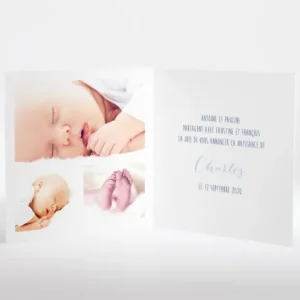 Faire-part de naissance La fameuse marelle*Faire-part Elégant Best