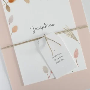 Faire-part de naissance Lagurus*Faire-part Elégant Discount