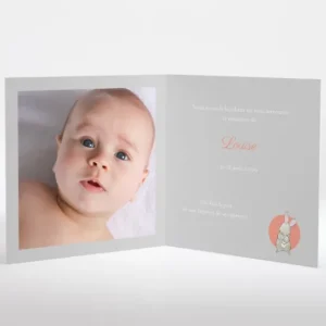 Faire-part de naissance Lapinou*Faire-part Elégant Fashion