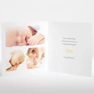 Faire-part de naissance Lapin de fete*Faire-part Elégant Outlet