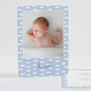 Faire-part de naissance La tete dans les nuages*Faire-part Elégant Hot