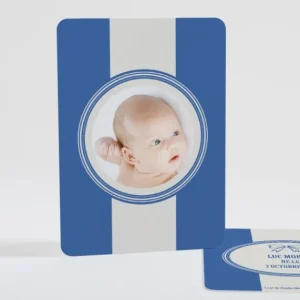 Faire-part de naissance Larges rayures*Faire-part Elégant Fashion