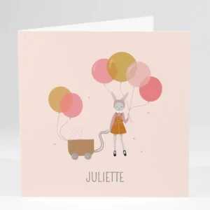 Faire-part de naissance Lapin de fete*Faire-part Elégant Outlet