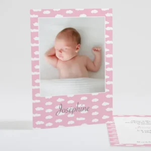 Faire-part de naissance La tete dans les nuages*Faire-part Elégant Hot