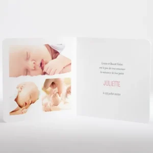 Faire-part de naissance Lapin de fete*Faire-part Elégant Outlet