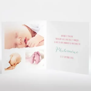 Faire-part de naissance La fameuse marelle*Faire-part Elégant Best