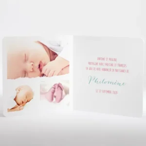 Faire-part de naissance La fameuse marelle*Faire-part Elégant Best