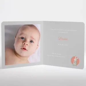 Faire-part de naissance Lapinou*Faire-part Elégant Fashion