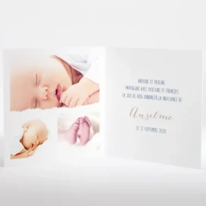 Faire-part de naissance La fameuse marelle*Faire-part Elégant Best