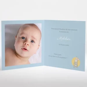 Faire-part de naissance Lapinou*Faire-part Elégant Fashion