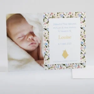 Faire-part de naissance Le chant du liberty*Faire-part Elégant Hot