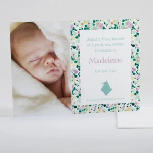 Faire-part de naissance Le chant du liberty*Faire-part Elégant Hot