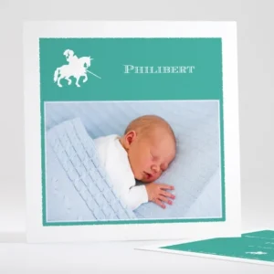 Faire-part de naissance Le petit chevalier*Faire-part Elégant Outlet