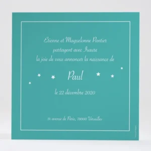 Faire-part de naissance Le petit messager*Faire-part Elégant Clearance