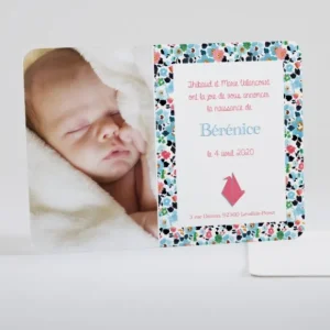 Faire-part de naissance Le chant du liberty*Faire-part Elégant Hot