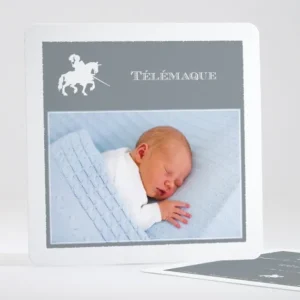 Faire-part de naissance Le petit chevalier*Faire-part Elégant Outlet
