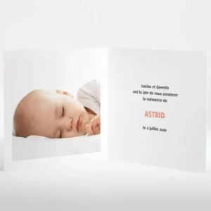 Faire-part de naissance Liberty touch*Faire-part Elégant Clearance