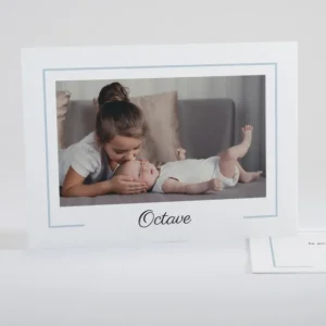 Faire-part de naissance Lisere prenom paysage*Faire-part Elégant Discount