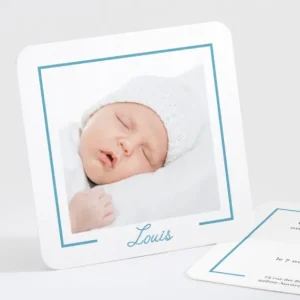 Faire-part de naissance Lisere classique prenom*Faire-part Elégant Clearance