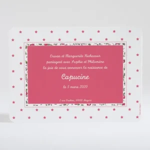 Faire-part de naissance Liberty enfantin*Faire-part Elégant Hot