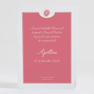 Faire-part de naissance Liberty vive le printemps*Faire-part Elégant Clearance