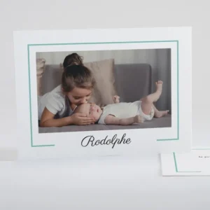 Faire-part de naissance Lisere prenom paysage*Faire-part Elégant Discount