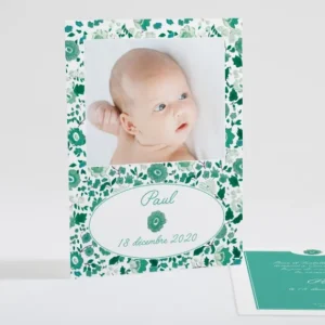 Faire-part de naissance Liberty vive le printemps*Faire-part Elégant Clearance