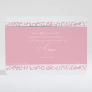 Faire-part de naissance Lisere Liberty*Faire-part Elégant Clearance