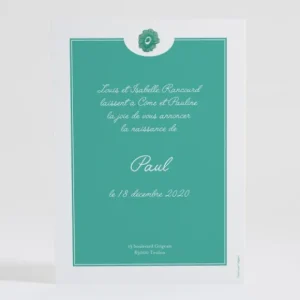 Faire-part de naissance Liberty vive le printemps*Faire-part Elégant Clearance