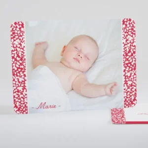 Faire-part de naissance Liberty sobre*Faire-part Elégant Hot