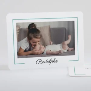 Faire-part de naissance Lisere prenom paysage*Faire-part Elégant Discount