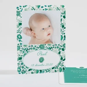 Faire-part de naissance Liberty vive le printemps*Faire-part Elégant Clearance