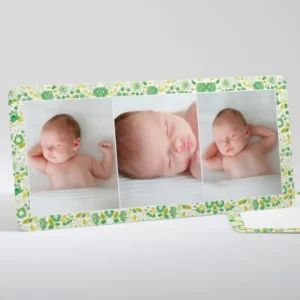 Faire-part de naissance Liberty trois photos*Faire-part Elégant Outlet