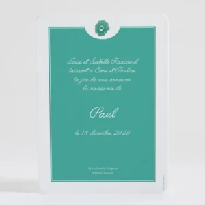 Faire-part de naissance Liberty vive le printemps*Faire-part Elégant Clearance