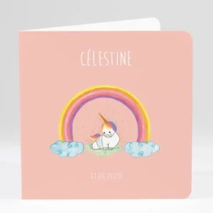 Faire-part de naissance Licorne*Faire-part Elégant Discount