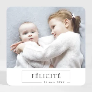 Faire-part de naissance Liberte Magnet*Faire-part Elégant New