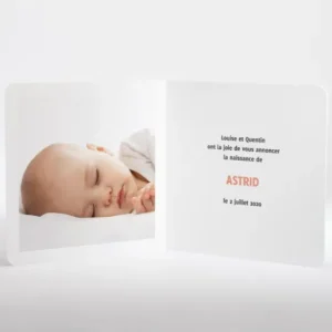 Faire-part de naissance Liberty touch*Faire-part Elégant Clearance