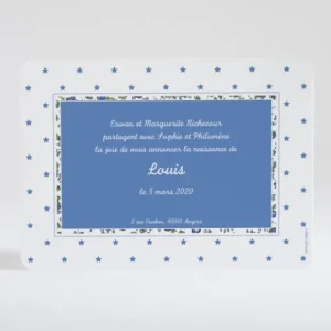 Faire-part de naissance Liberty enfantin*Faire-part Elégant Hot
