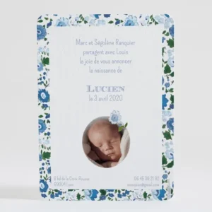 Faire-part de naissance Liberty cheri photo*Faire-part Elégant Outlet