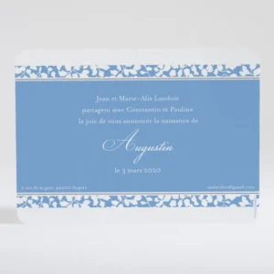 Faire-part de naissance Lisere Liberty*Faire-part Elégant Clearance