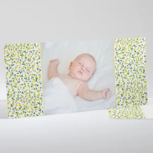 Faire-part de naissance Liberty chic framboise*Faire-part Elégant Outlet