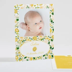 Faire-part de naissance Liberty vive le printemps*Faire-part Elégant Clearance