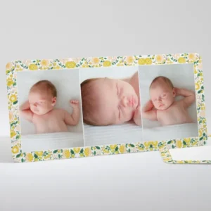 Faire-part de naissance Liberty trois photos*Faire-part Elégant Outlet