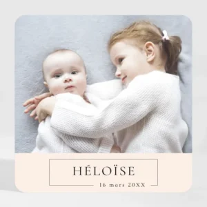 Faire-part de naissance Liberte Magnet*Faire-part Elégant New