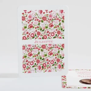 Faire-part de naissance Liberty cheri photo*Faire-part Elégant Outlet